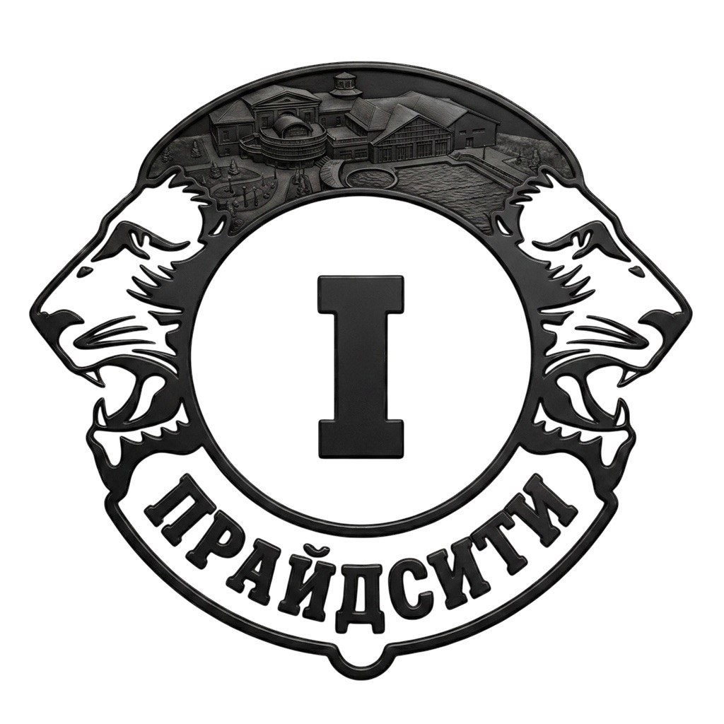 Исходный 3D-рендер логотипа, чёрный