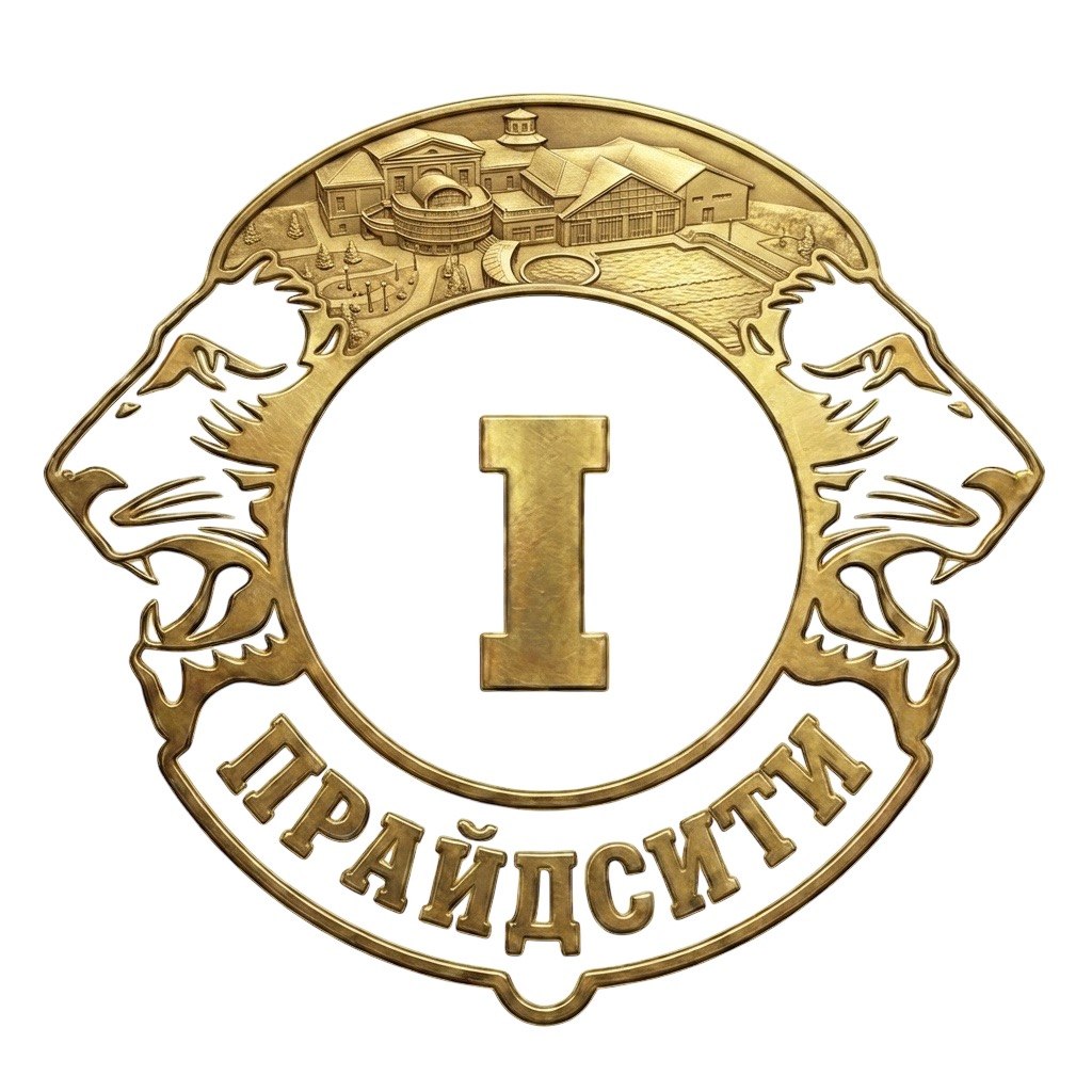 Исходный 3D-рендер логотипа, золото
